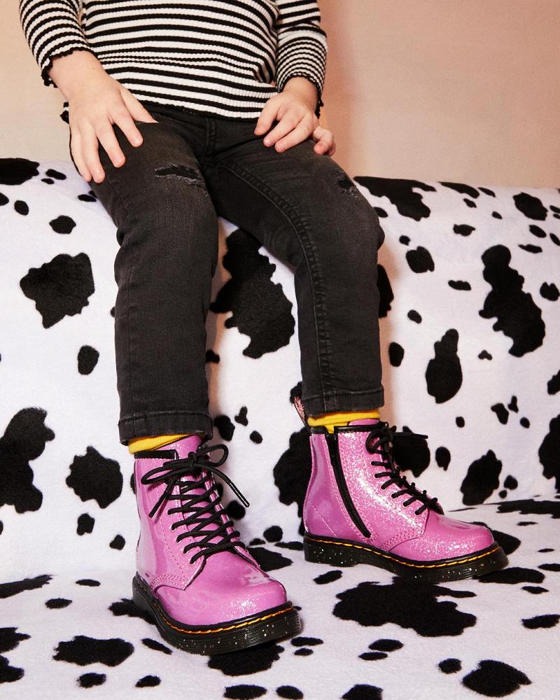 Dr Martens Toddler 1460 Glitter Veterlaarzen Kinderen Roze | NL 131SGL